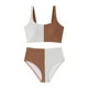 thumbnail image 5 of WILLBEST Conjuntos de Bikini Para Mujer, Trajes de Baño de Dos Piezas Con Cuello Cuadrado Fruncido, Trajes de Baño de Cintura Alta, 5 of 6