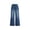 Blue#women's wide leg denim pants, variant on Moxiu Women's Trendy Baggy Trousers Fake Jeans Look Stretch Straight Leg Jeggings with Pockets White,XL