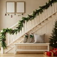 thumbnail image 4 of 5.9ft Artificial Christmas Garland,Christmas Garland for Mantle with Pine Cone,Realistic Greenery Pine Garlands,Real Touch Artificial Garland Christmas Decorations for Outdoor Indoor Fireplace Door, 4 of 6
