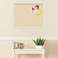 thumbnail image 3 of PinPix 30x24 Custom Cork Bulletin Board Diamond Modern Pattern Beige Poster Board Has a Fabric Style Canvas Finish, Framed in Diamond Modern Pattern Beige, by ArtToFrames (PinPix-1800), 3 of 5