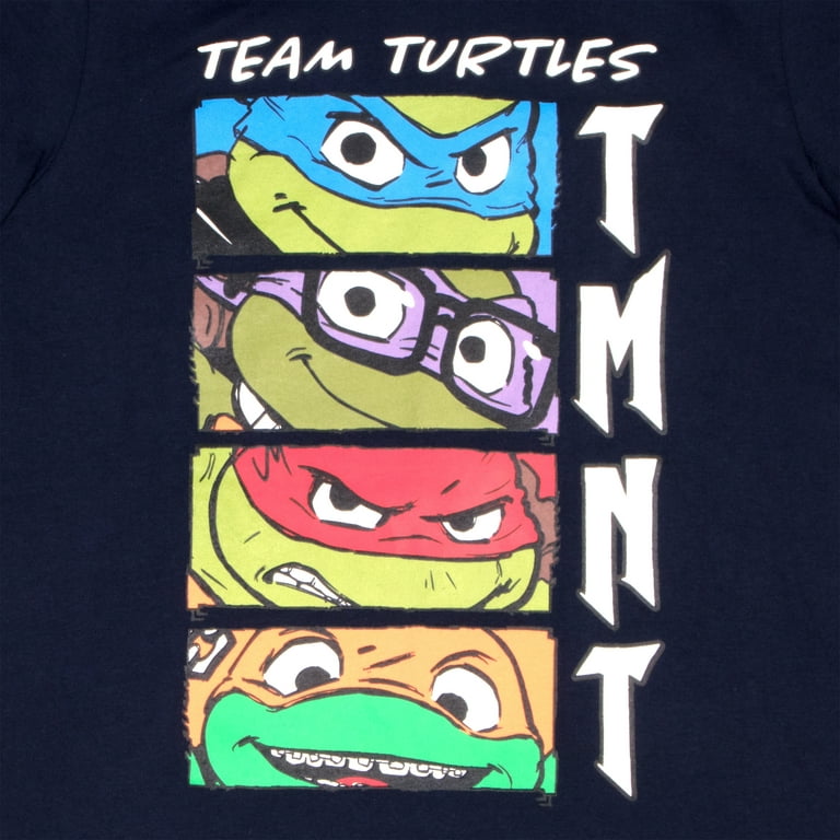Nickelodeon Teenage Mutant Ninja Turtles Boys Long Sleeve T-Shirt 2-Pack, TMNT 2-Pack Bundle Set for Kids and Toddlers
