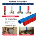 thumbnail image 6 of PEX Pipe 1/2 Inch 100ft 2 Rolls PEX Tubing EVOH Pex-B Pipe Non Oxygen Barrier Durable Leakage-Proof Flexible for Residential Water Lines in Homes pex Radiant Heat Tubing(Red+Blue), 6 of 8