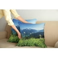 thumbnail image 2 of Ambesonne Mountain Throw Pillow Cover 2 Pack, Diablo Lake Dandelions, 24", Sky Blue and Green, 2 of 5