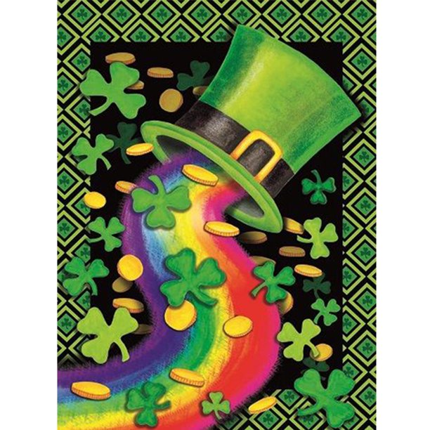 Cuadros Decorativos Kit de pintura por números DIY St. Patricks Day Oil Art Picture Craft Home Decor (1) Wdftyju de costura negro 4 estilos
