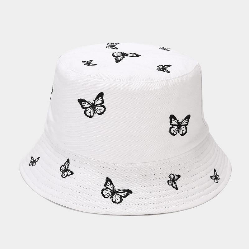 Girls Butterfly Unicorn Animals Polka Dot Hats Bucket Fisherman Summer Toddler 