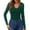 Green, variant on FASHOFT Fall Lace Long Sleeve Tops for Women Trendy Slim Fitted V Neck Going Out Outfits Basic Tight T Shirts Green L