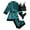 A-Green, variant on Wxolcjlv Womens Nightgown 4 Piece Lace Satin Strap With Robe Pajama Dress Ladies Comfy Loungewear Sleep Dress,L