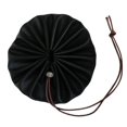 thumbnail image 4 of Bolsa de cuero de 15" para yesca y posibles accesorios, bolsa de almacenamiento con cordón para bushcraft, color negro, 4 of 7