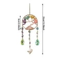 thumbnail image 3 of Tree of Life Dream Catcher - 7 Chakra Agate Gemstone Wind Chime, Healing Wall Hanging Decor for Home, Bedroom, Wedding - Spiritual Gift with Natural Stones & Sycamore Design, 3 of 5