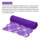 thumbnail image 4 of Cinta de Encaje 3 Yardas 7 Pulgadas Cinta de Flor de Encaje para Bricolaje, Envoltorios de Regalos, Diademas, Bodas, Púrpura, 4 of 6