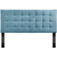 thumbnail image 3 of Paisley Tufted Twin Upholstered Performance Velvet Headboard - Sea Blue, 3 of 4