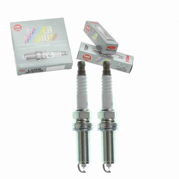 2 pc NGK 93026 Laser Iridium Spark Plugs for 22401-JF01D Ignition Wire Secondary Fits select: 2009-2021,2023-2024 NISSAN GT-R