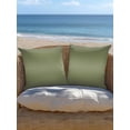 thumbnail image 5 of Outdoor Pillows Waterproof, Dark Sage Green Ombre Throw Pillows with Inserts Included, Modern Abstract Aesthetics Indoor Outdoor Decorative Lumbar Pillow for Bed/Couch/Patio 16"x16", 1Pcs, 5 of 8