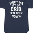thumbnail image 3 of Instant Message - Meet Me At Da Crib - Infant Baby One Piece, 3 of 6