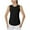 Black Tank tops for Women, variant on HAPIMO Women's Yoga Sports Tank Tops Trendy Round Neck Shirts for Teen Girls Solid Color Satin Summer Beach Tees Sleeveless Fitness Workout Casual Tops Black