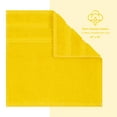 thumbnail image 5 of American Soft Linen Luxury 4 Piece Washcloth Set, 100% Cotton Turkish Washrags and Washcloths, Yellow, 5 of 6