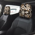 thumbnail image 2 of Naloa Retro Hydrangeas Print 2 PCS Car All-Inclusive Headrest Cover,Seat Headrest Cover Headrest Cover Protector for Most Car Models, 2 of 9