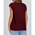 thumbnail image 4 of FreshPretty Womens Oversized Sweater Vest 2025 Summer V Neck Casual Sleeveless Sweaters Loose Cable Knit Pullover Tops, 4 of 6