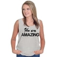 thumbnail image 4 of You Amazing Inspiring Motivated Tank Top Tee Shirt Women Brisco Brands S, 4 of 5