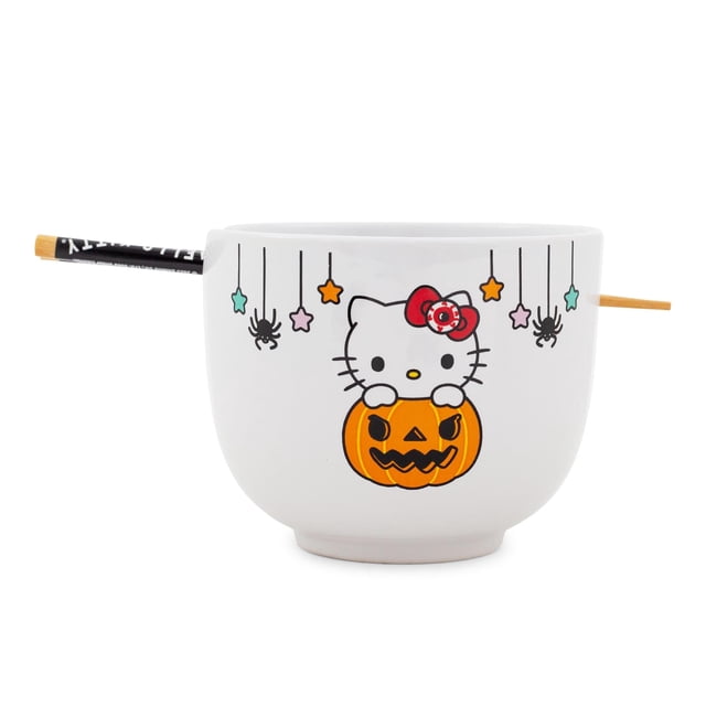 Juego de vajilla Sanrio Hello Kitty Pumpkin Boo Ramen Ceramic