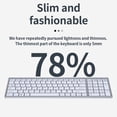 thumbnail image 5 of Bluetooth 5.0 & 2.4G Wireless Keyboard and Mouse Combo Mini Multimedia Keyboard Mouse Set for Laptop PC TV iPad Macbook Android, 5 of 29
