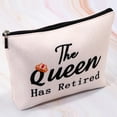 thumbnail image 4 of Retired Cosmetic Bag Retirement Makeup Bag Gift The Queen Has Retired Retired Queen Makeup Pouch Retirement Party Gift Colleagues Boss Subordinates Gift, 4 of 6