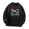 thumbnail image 4 of Mujer Jersey Sudadera Cuello Redondo Jersey Tops Moda Cómoda Ropa Deportiva XL, 4 of 8