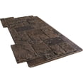 thumbnail image 6 of Ekena Millwork 49"W x 24 1/2"H x 1 1/4"D Castle Rock Stacked Stone, EverStone Faux Stone Siding Panel, Willow Peak, 6 of 9