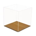 thumbnail image 6 of Deluxe Clear Acrylic Full Size Basketball Display Case with Simulated Wood Floor (A008-WB), 6 of 10