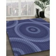 thumbnail image 3 of Ahgly Company Machine Washable Indoor Square Transitional Blue Area Rugs, 8' Square, 3 of 7