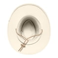 thumbnail image 5 of JAHH Shapeable Western Cowboy Hat for Men Women Felt Fedoras Cap Outback Cowgirl Jazz Hats with Belt Buckle Sunhat Winter, 5 of 6