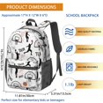 thumbnail image 3 of Basketball and Text White Pattern 17" School Backpacks for Teens,Waterproof Oxford Fabric,S-Shape Padded Straps for School,Travel,Hiking,Camping, 3 of 6