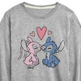 thumbnail image 3 of Disney - Lilo & Stitch - Angel & Stitch Share Kisses - Toddler & Youth Long Sleeve Graphic T-Shirt, 3 of 5