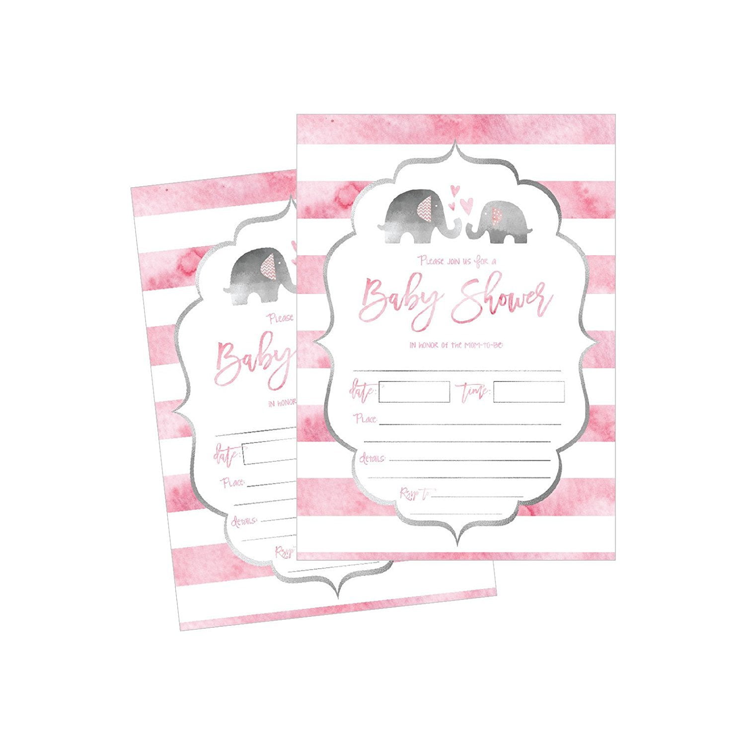 cheap baby girl shower invitations