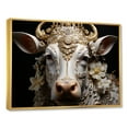 thumbnail image 2 of Designart "Cattle In Baroque Elegance I" Animals Cow Floater Framed Canvas Wall Art, 2 of 5