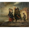 thumbnail image 3 of François-Joseph Navez 14x12 Black Modern Framed Museum Art Print Titled - The Return of the Blind&nbsp;Man (1832), 3 of 5
