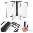 thumbnail image 2 of KAKOWELY Transparent PVC Menu Cover Durable and Easy to Store with Rounded Corners 1 Pc,12.52"X9.25"X0.39", 2 of 4