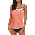 thumbnail image 1 of Camiseta sin mangas push-up de dos piezas con espalda en T para mujer, 1 of 7