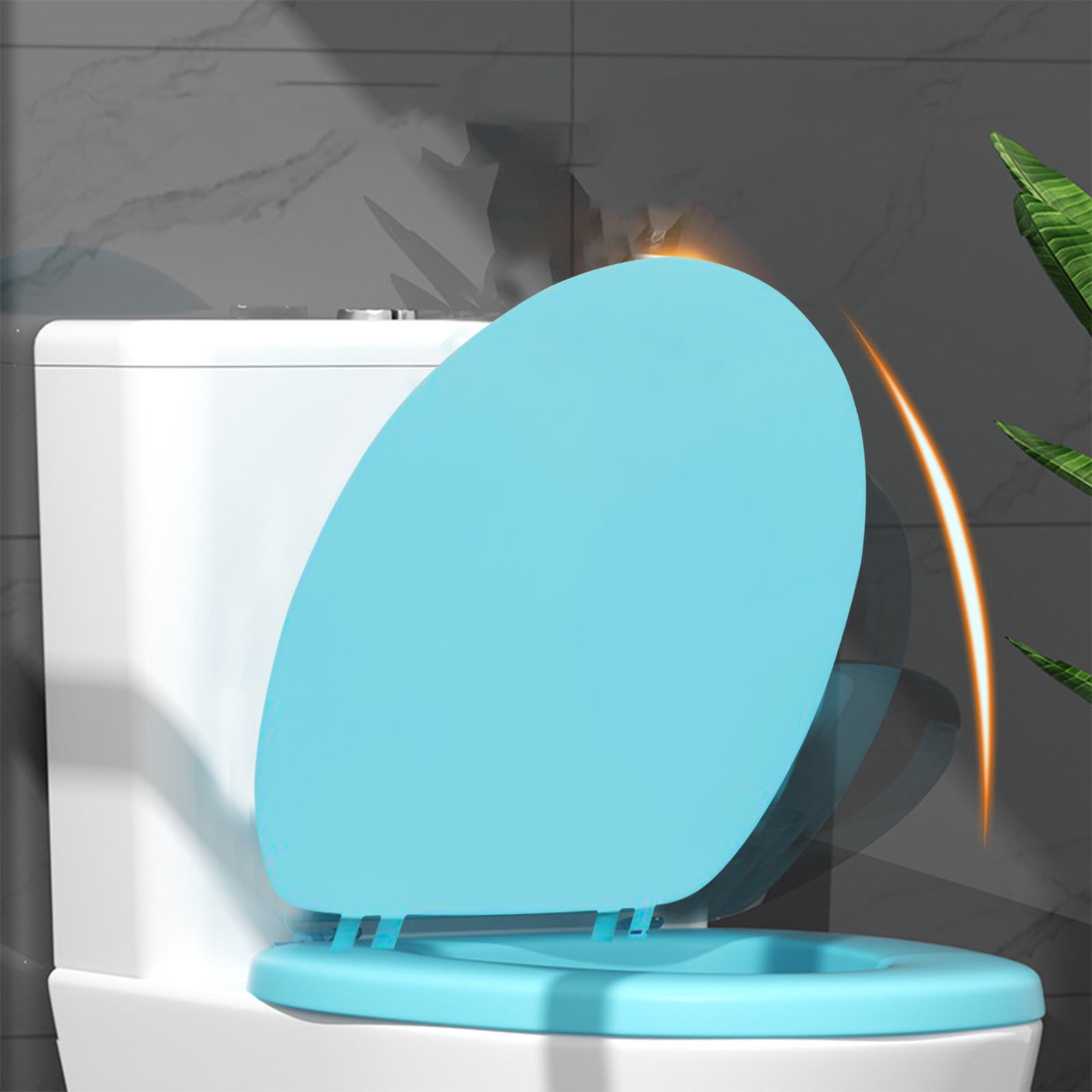 Soft Oval Padded Toilet Seat,Standard Vinyl Toilet Seat,Soft Vinyl Cove With Comfort EVA Foam Cushioning - Easy Installation,Easy Cleaning,Fits For All Standard Size Toilet,For Bathroom