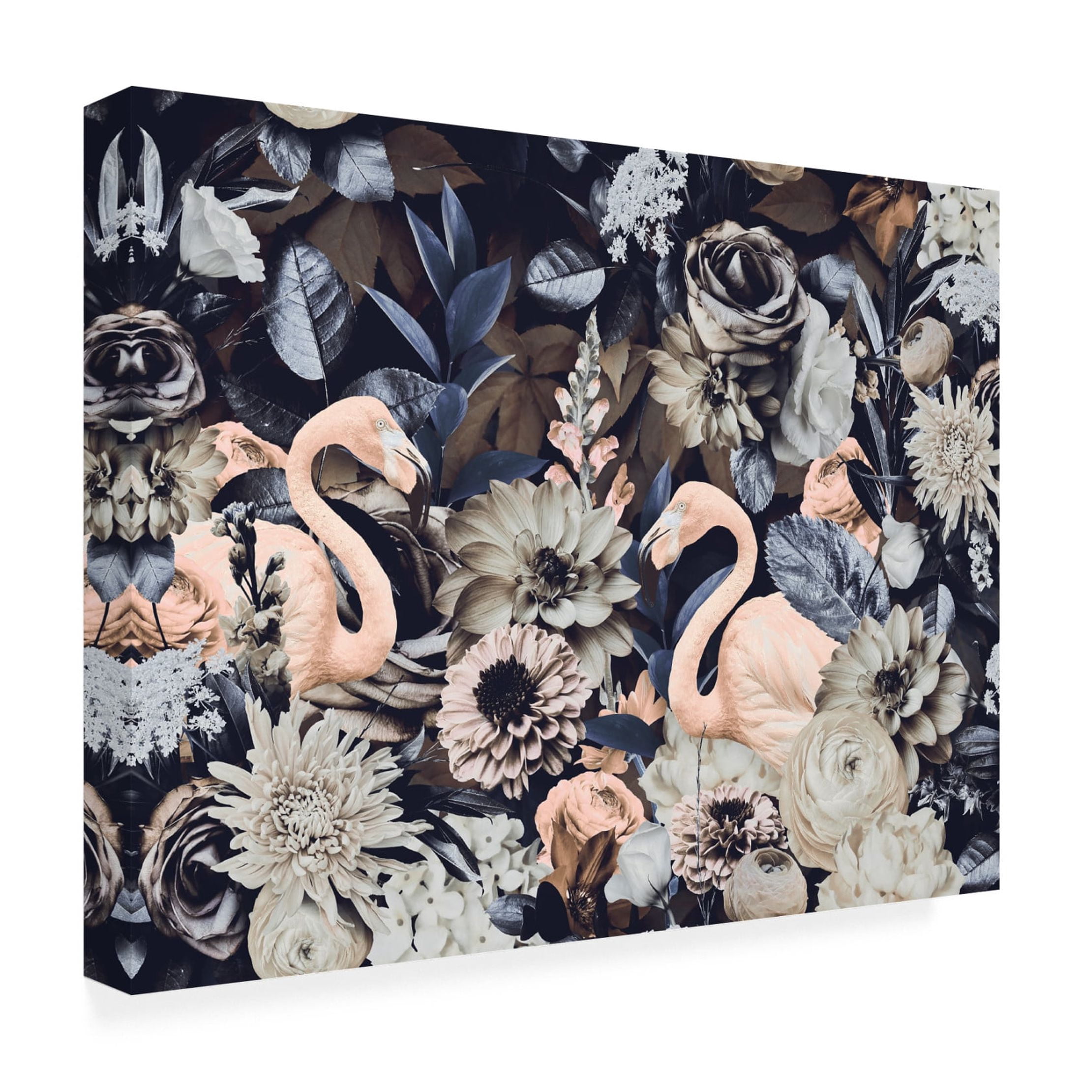 Trademark Fine Art Andrea Haase Flamingo Garden No4 Canvas Wall Art