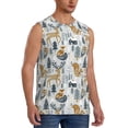 thumbnail image 2 of Balery Winter Forest Animals Camisetas sin mangas para hombre, absorbe la humedad y protege contra el mal olor.-Medium, 2 of 7