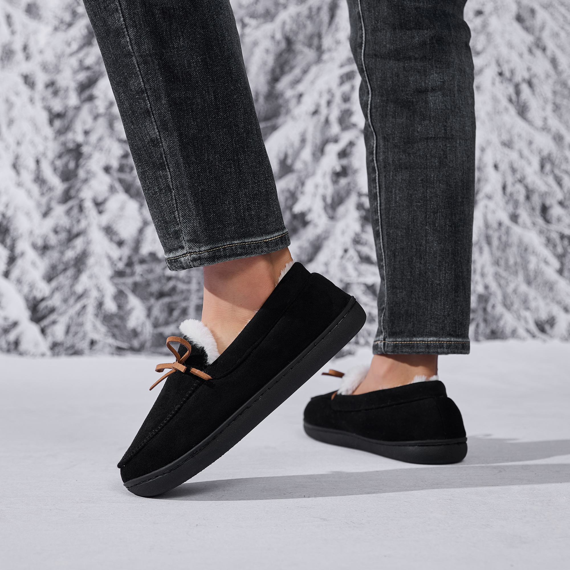 Northblanc Women's Microsuede Moccasin Slippers photo 5