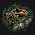 thumbnail image 3 of T-Rex Jungle V-Neck T-shirt Roaring Dinosaur Dino Tropical Attack Cretaceous Predator Tyrannosaurus Jurassic Tee, 3 of 7