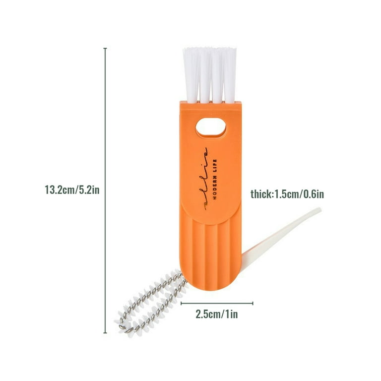3 In 1 Multifunctional Cleaning Brush Review 2022 - Tiny Bottle Cup Lid  Detail Brush 