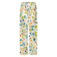 thumbnail image 4 of Colorful Leaves Abstract Pajamas For Women Loose Retro Night Pajama Pants Comfortable Sleepwear Bottoms Homewear, 4 of 6