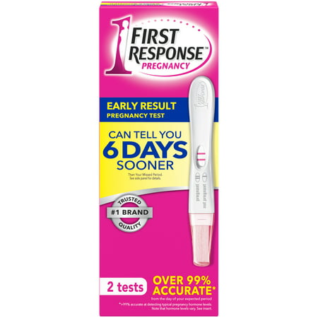First Response Early Result Pregnancy Test, 2 Pack (Packaging & Test Design May (Best Early Detection Pregnancy Test 2019)