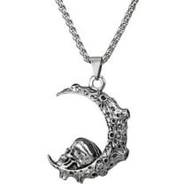 OUNONA  Moon Skull Necklace Pendant Mother's Day Gift Miss