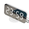 thumbnail image 1 of Pantalla LED Reloj digital Reloj despertador de mesa regulable automático con modo de repetición Puerto USB dual, Pantalla blanca, blanca kenally EL3016-01B, 1 of 2