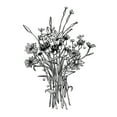 thumbnail image 2 of Scarvey, Emma 12x14 Black Ornate Wood Framed with Double Matting Museum Art Print Titled - Black and White Bouquet I, 2 of 4