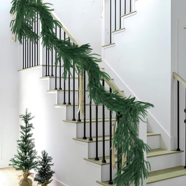 Amzcrzy Fake Rattans Holidays Decorations Soft Rubber Christmas Rattan Christmas Pines Needle Door Hanging Home Decor Room Decor Home and Kitchen Dorm Room Essentials Dorm Decor